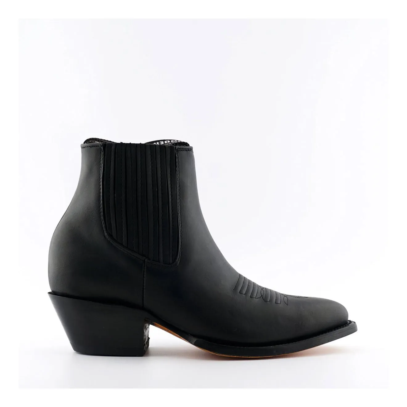 Grinders Unisex Black Western Ankle Boots- Maverick
