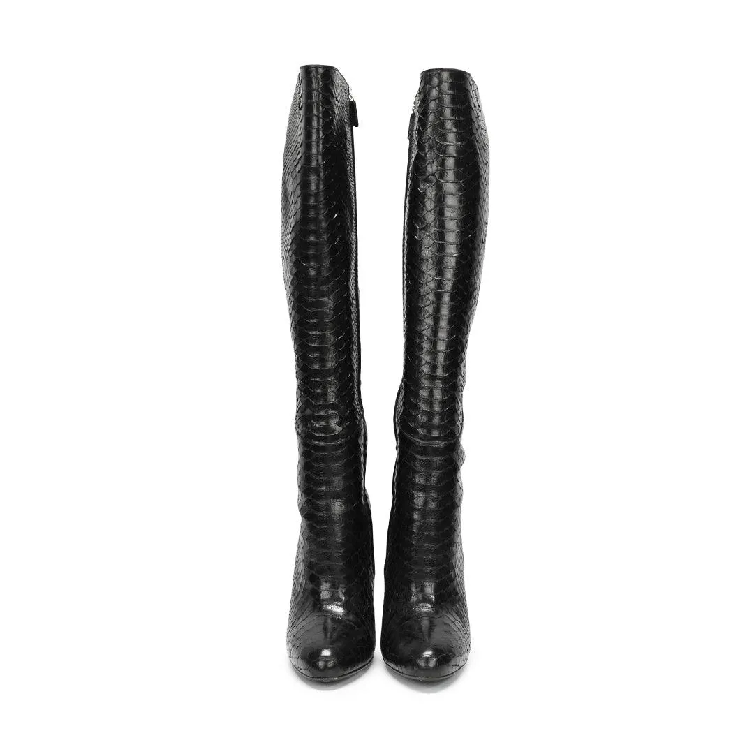 Gucci 'Kim' Python Boots - Women's 38.5