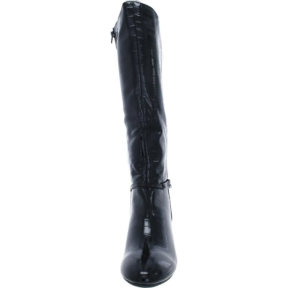 Hanna Womens Faux Leather Tall Knee-High Boots