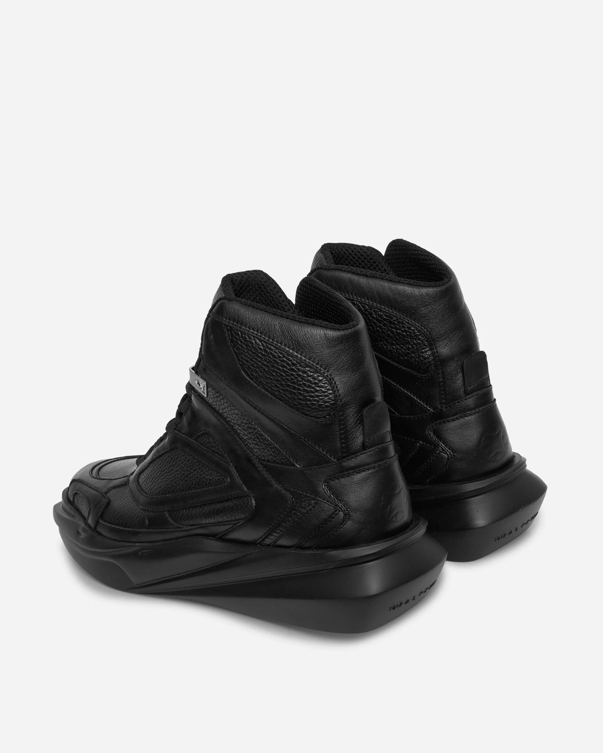 High Top Mono Hiking Sneakers Black