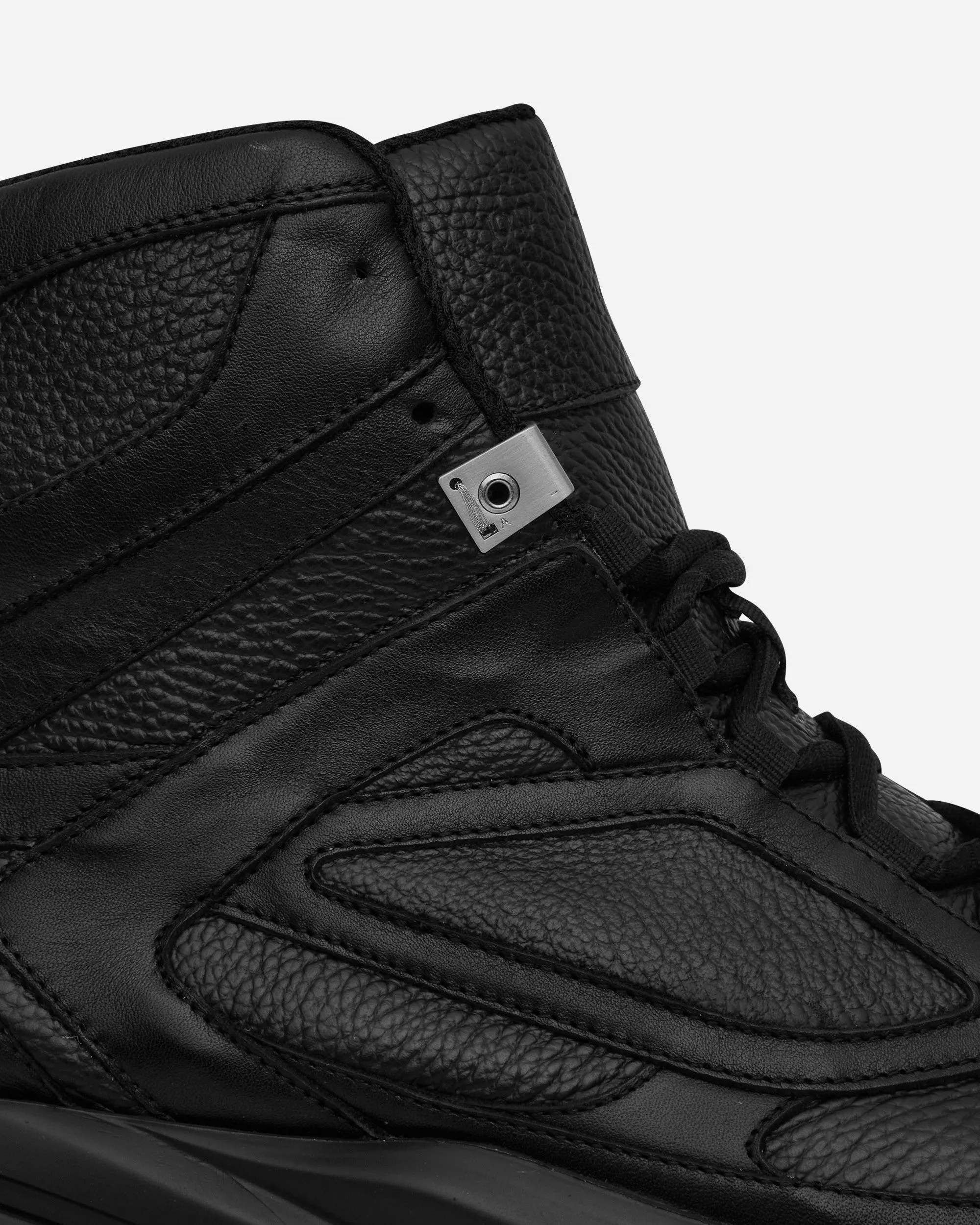 High Top Mono Hiking Sneakers Black