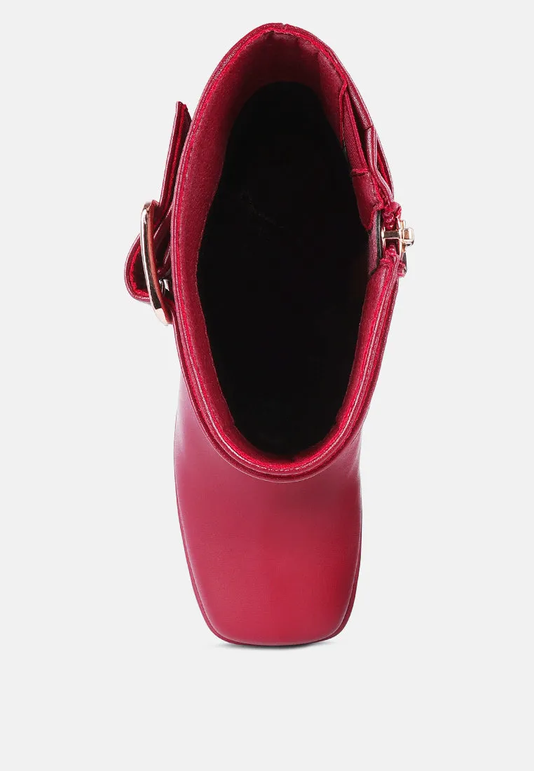 hot cocoa high platform ankle boots