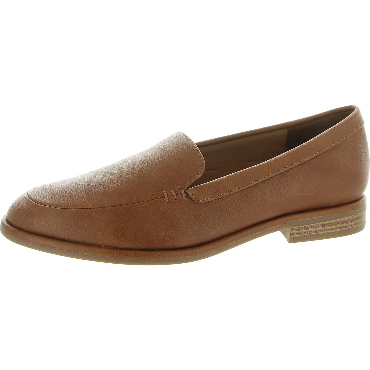 Houstonn Womens Faux Leather Flat Loafers
