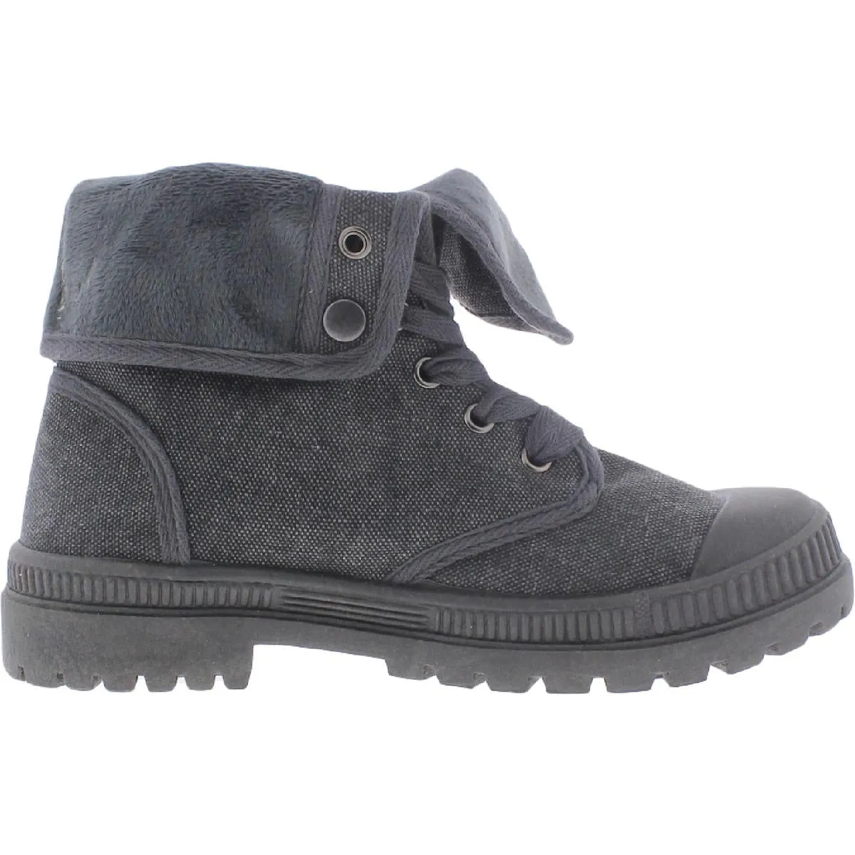 In Charge Womens Tie Round Toe Mid-Calf Boots