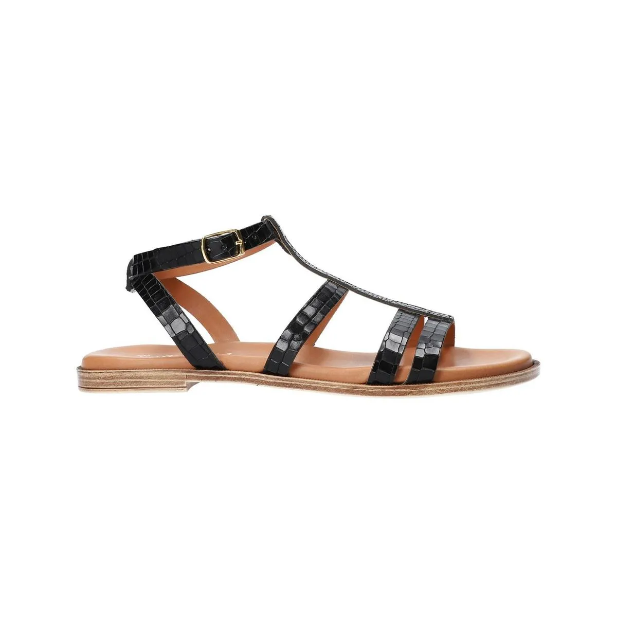 Ira Womens Animal Print Open toe Flat Sandals