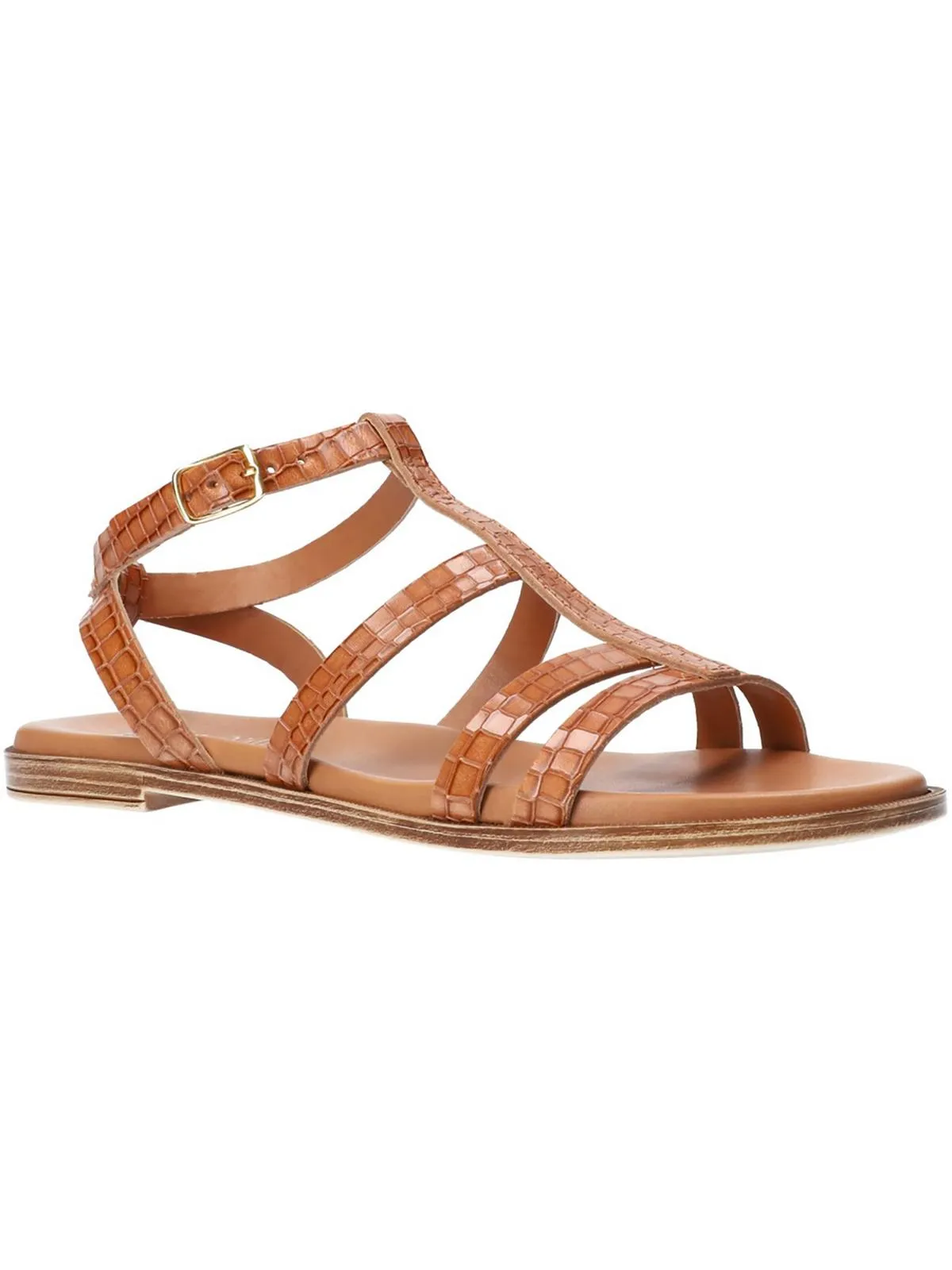 Ira Womens Animal Print Open toe Flat Sandals