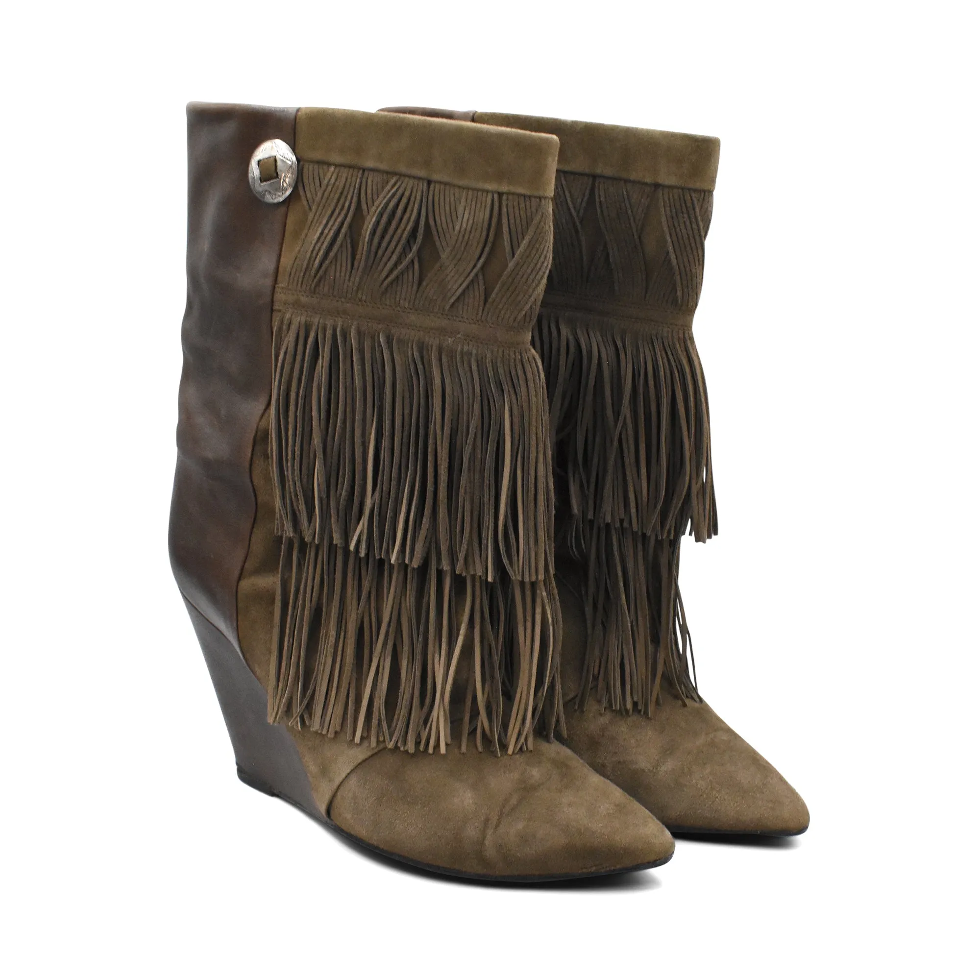 Isabel Marant 'Jacob' Wedge Boots - Women's 41