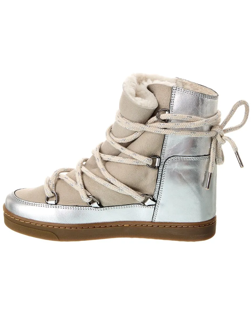 Isabel Marant Nowles Leather Snow Boot