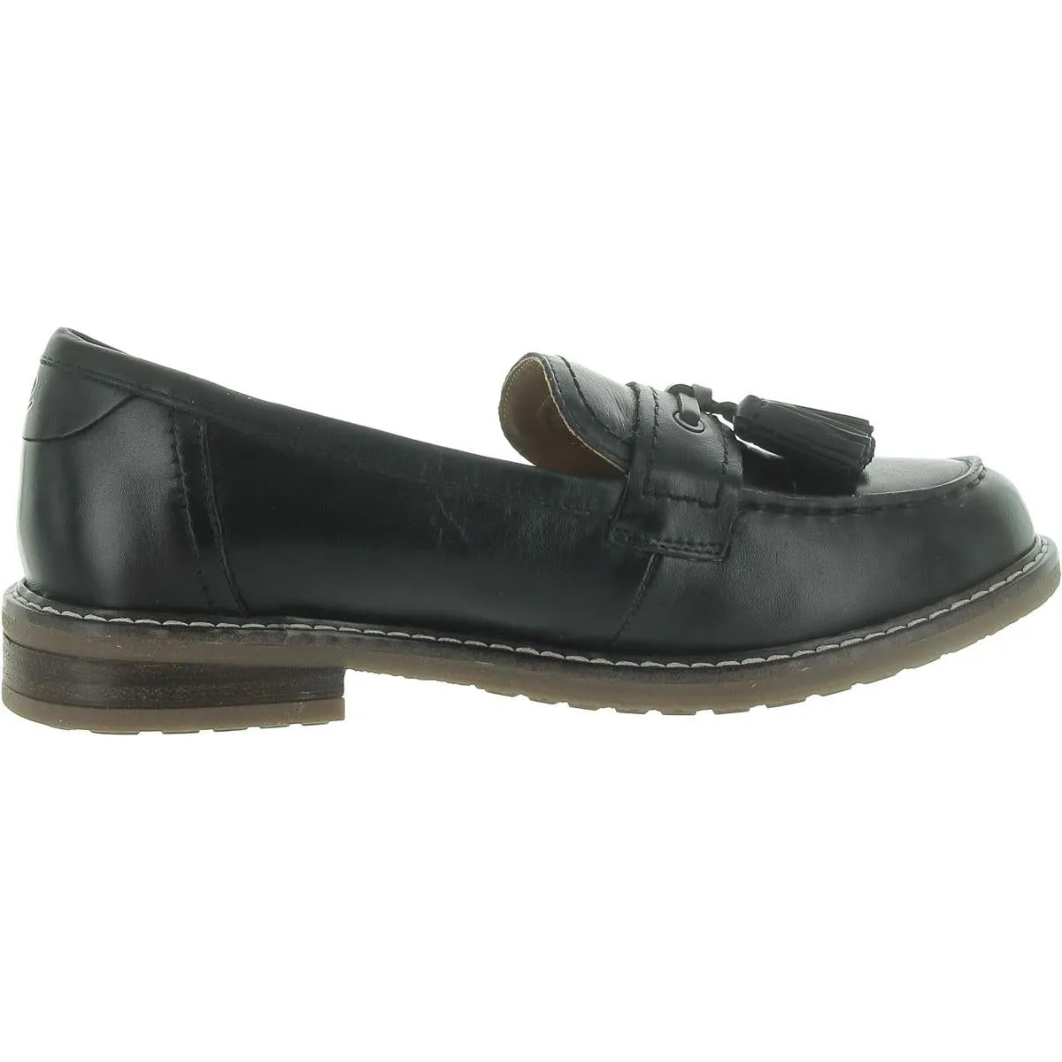 Janelle Womens Leather Tassel Loafers