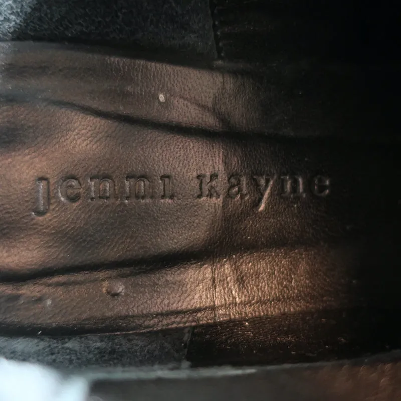 Jenni Kayne Chelsea Boots Black Leather Size 37.5 Flat Ankle Boots