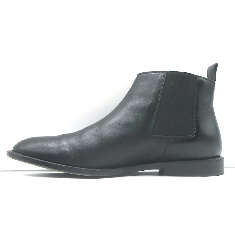 Jenni Kayne Chelsea Boots Black Leather Size 37.5 Flat Ankle Boots