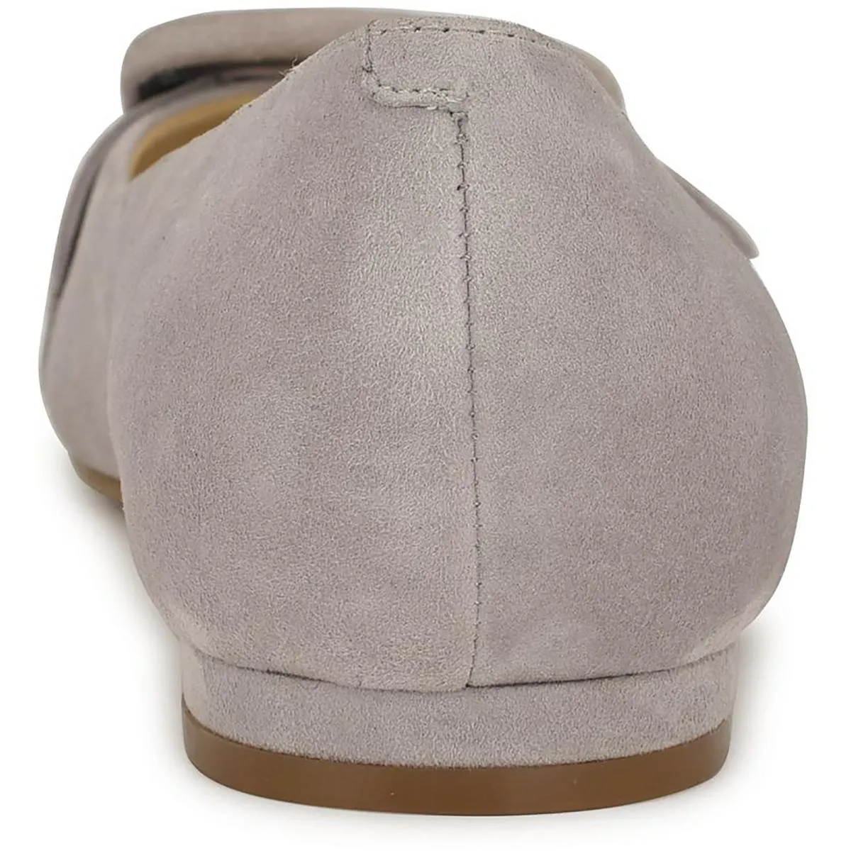 Jesike Womens Embellished Suede Ballet Flats