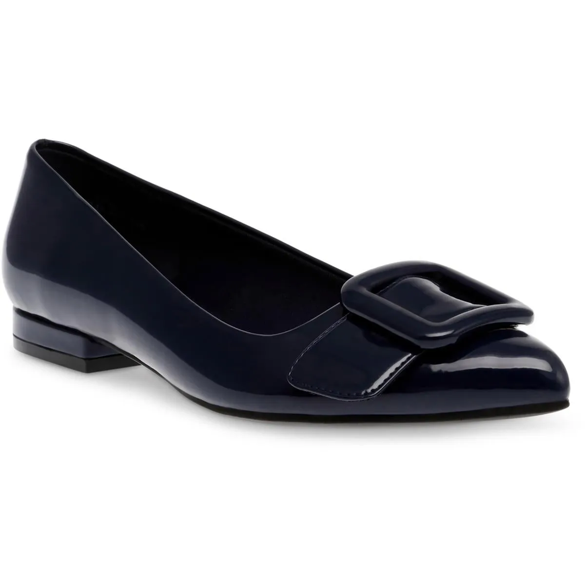 Jesike Womens Embellished Suede Ballet Flats
