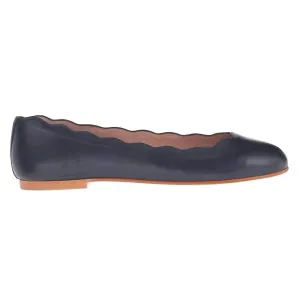 Jigsaw Napa Flat Shoes In Navy