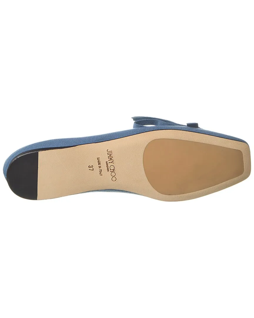 Jimmy Choo Veda Linen Ballerina Flat