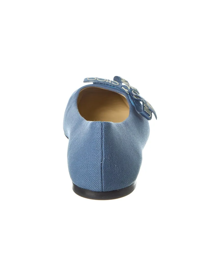 Jimmy Choo Veda Linen Ballerina Flat