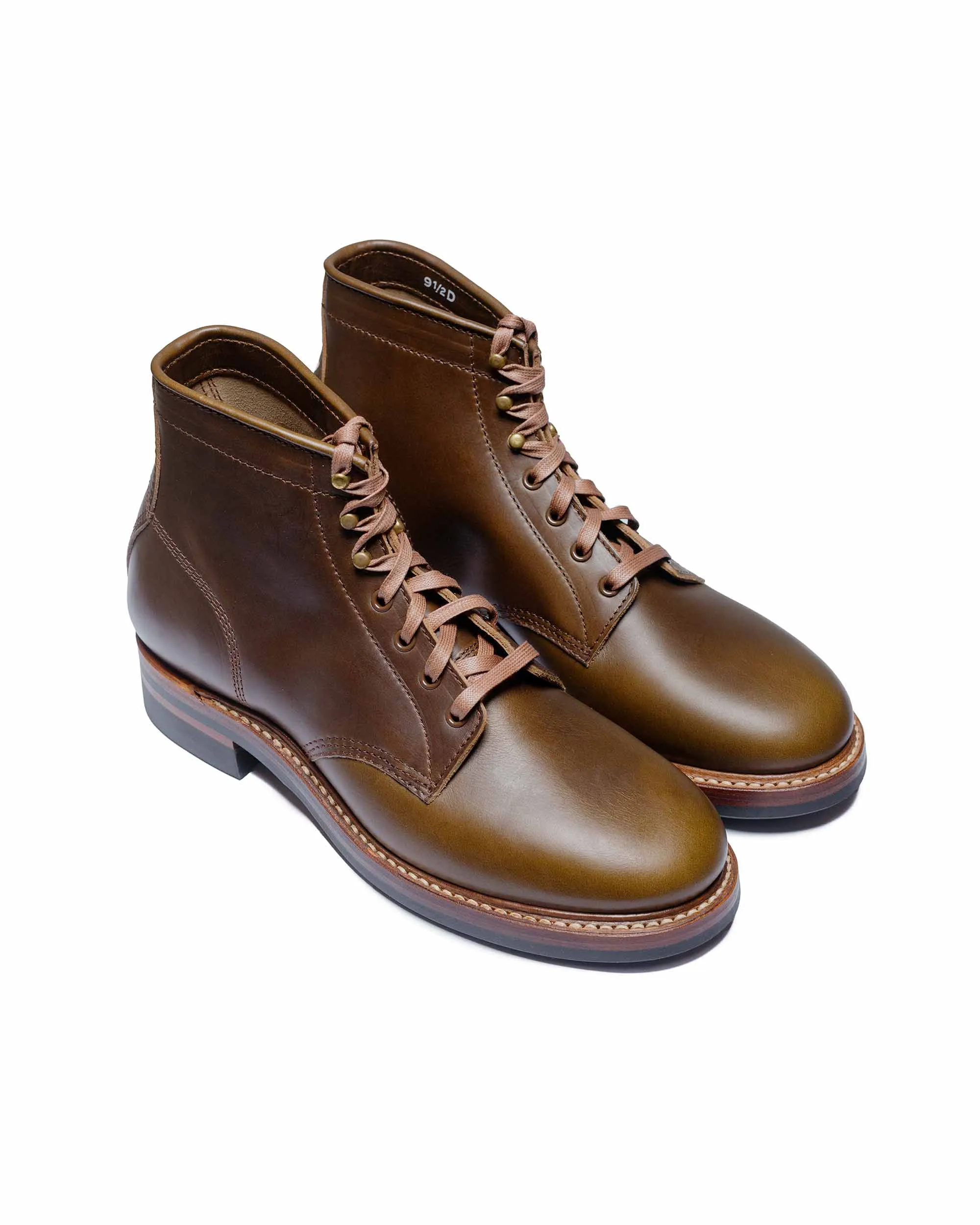John Lofgren Bootmaker El Capitan Boots Horween Leather CXL Dark Olive