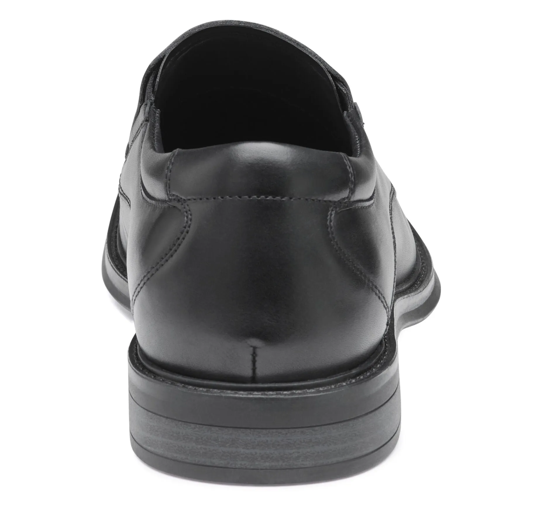Johnston & Murphy Men's Ardmore Black Leather Moc Toe Venetian Slip On Loafer Shoe