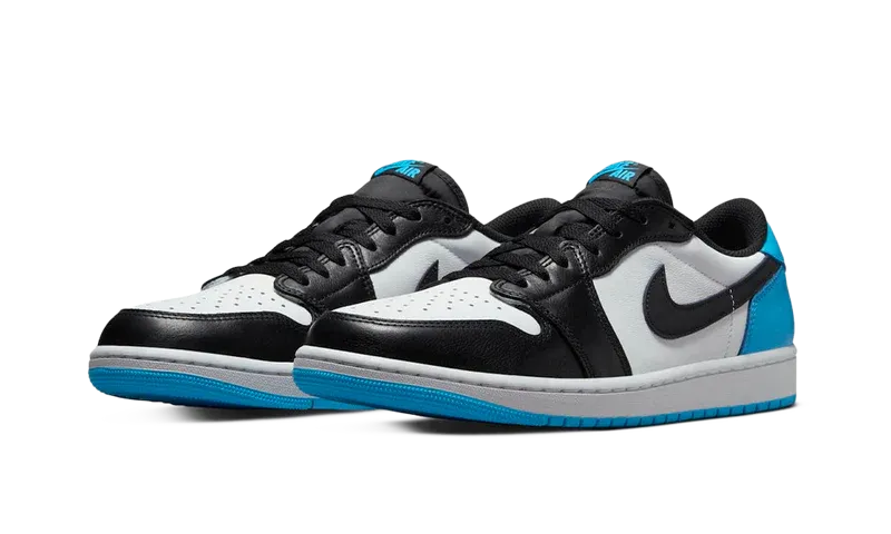 Jordan 1 Retro Low OG Black Dark Powder Blue