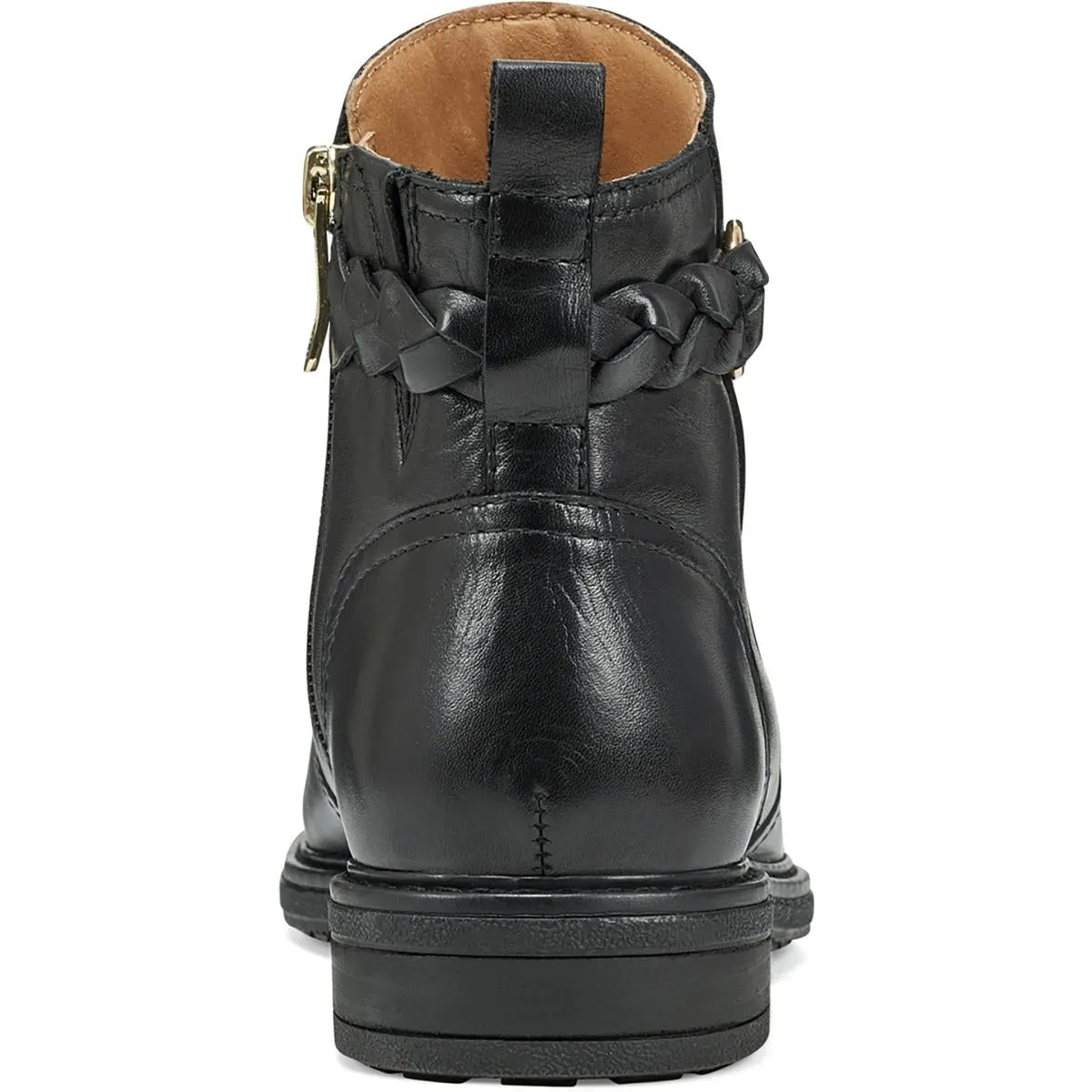 Jules Womens Leather Almond Toe Ankle Boots
