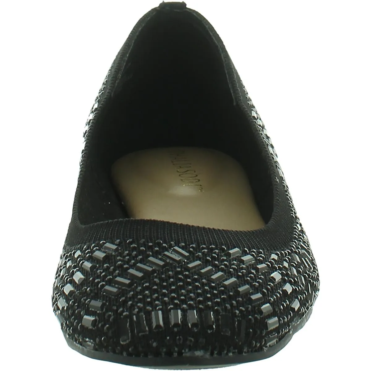 Karli Womens Embellished Slip On Ballet Flats