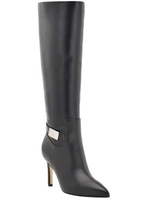 KCJEORA Womens Faux Leather Tall Knee-High Boots
