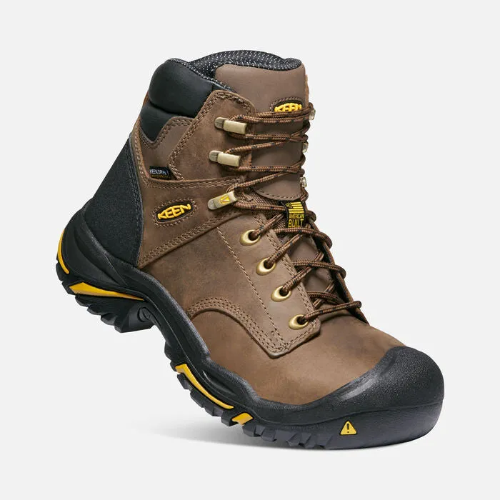 KEEN UTILITY MEN'S MT VERNON 6" WATERPROOF STEEL TOE BOOT