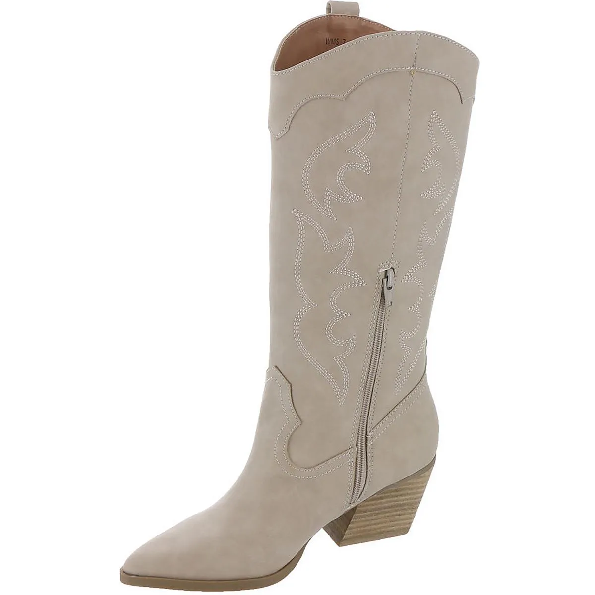 KINDRED Womens Faux leather Block Heel Cowboy, Western Boots