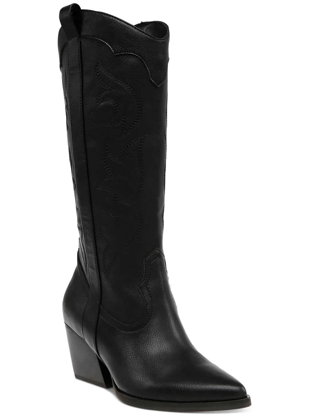 KINDRED Womens Faux leather Block Heel Cowboy, Western Boots