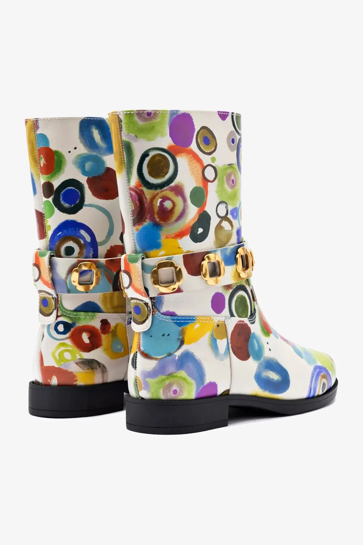 Larroudé x Libertine Milan Flat Bootie In JH Gouache