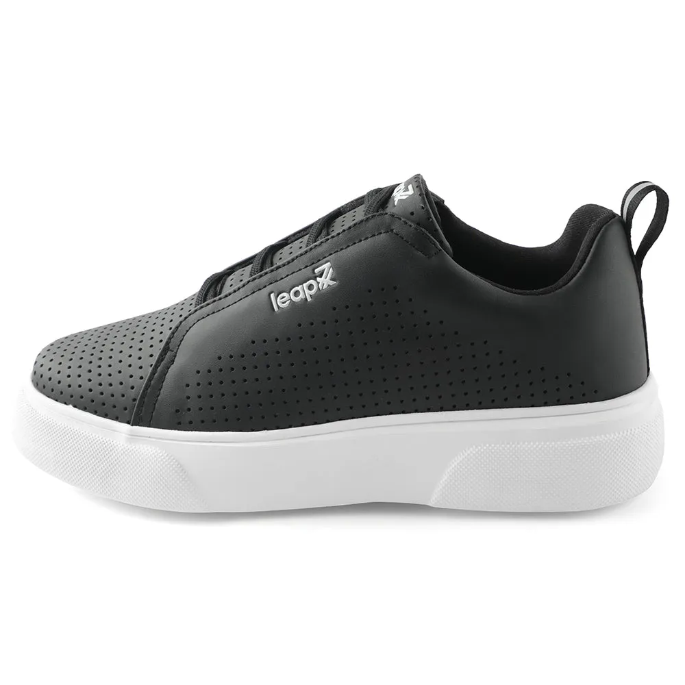 Leap7x Lacing Black Casual Sneakers For Men CROATIA-2E By Liberty