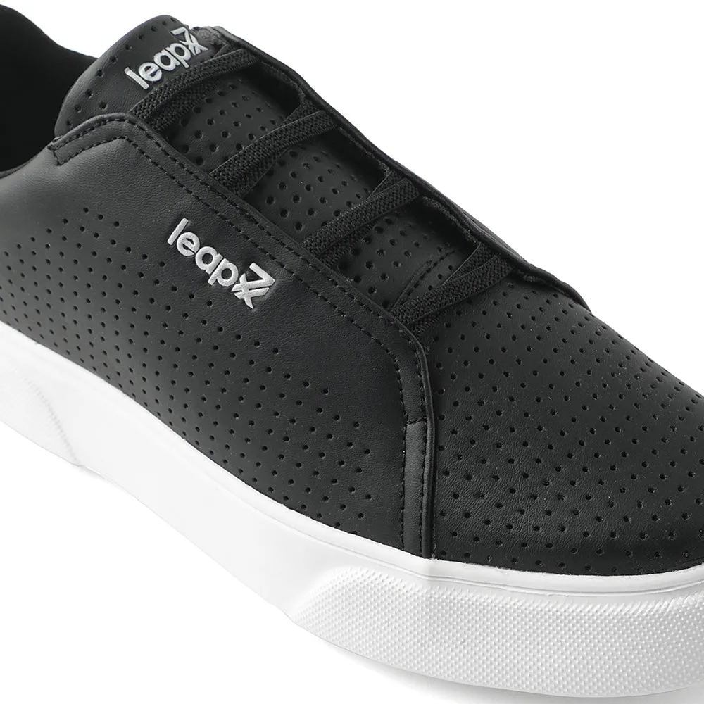 Leap7x Lacing Black Casual Sneakers For Men CROATIA-2E By Liberty