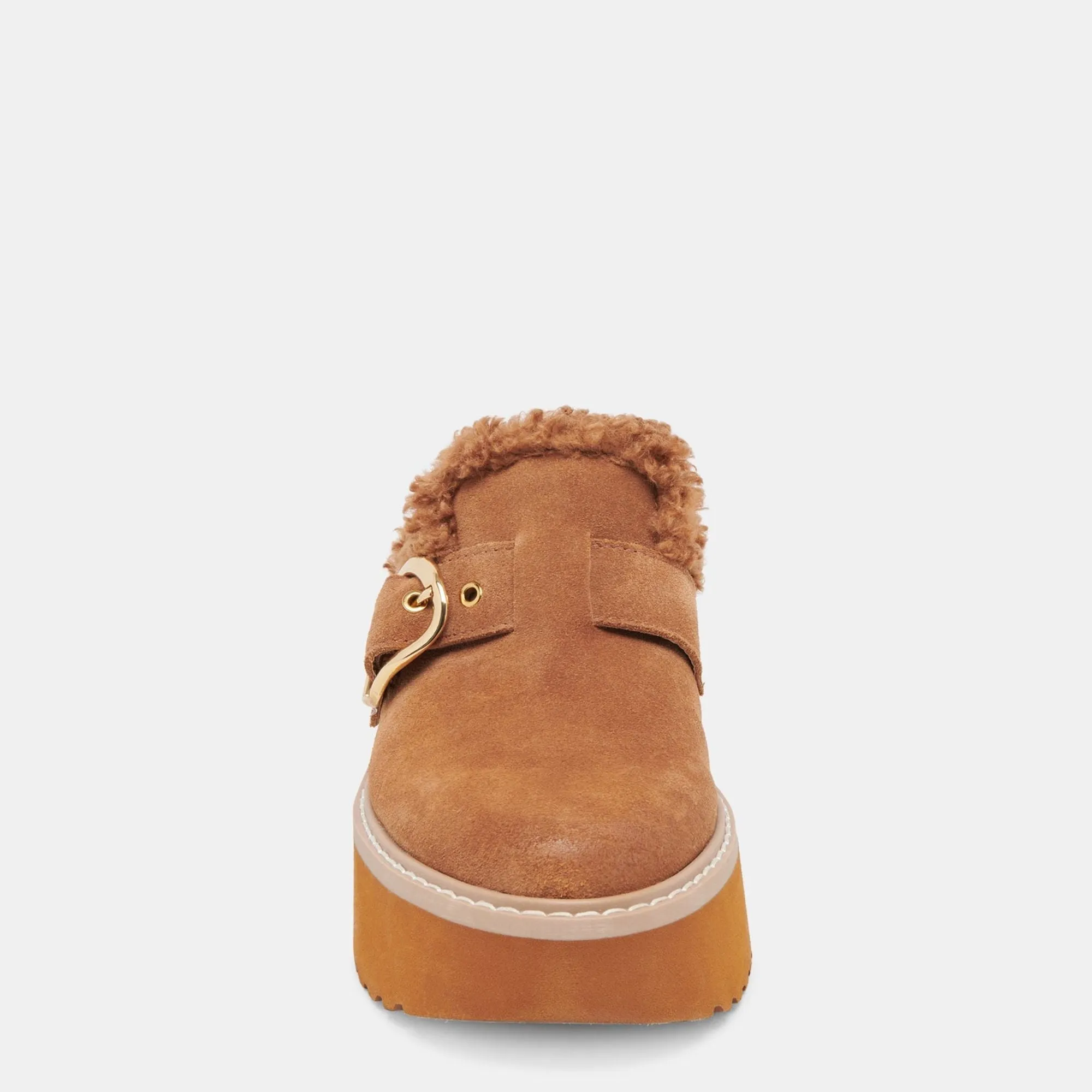 Lelani Plush Flats Pecan Suede