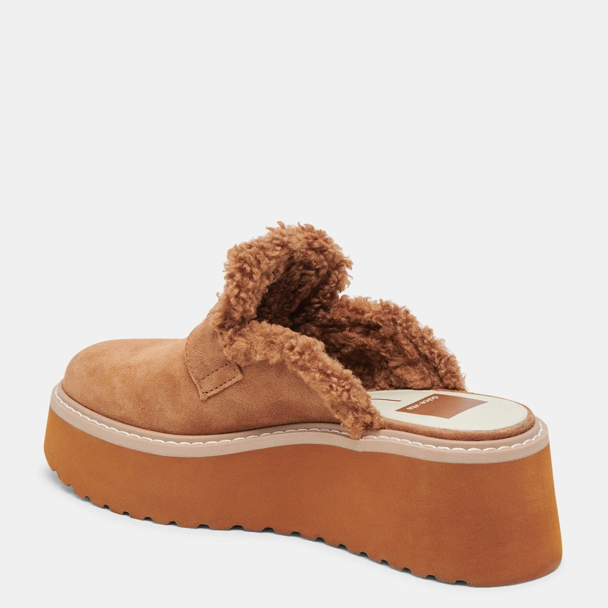 Lelani Plush Flats Pecan Suede