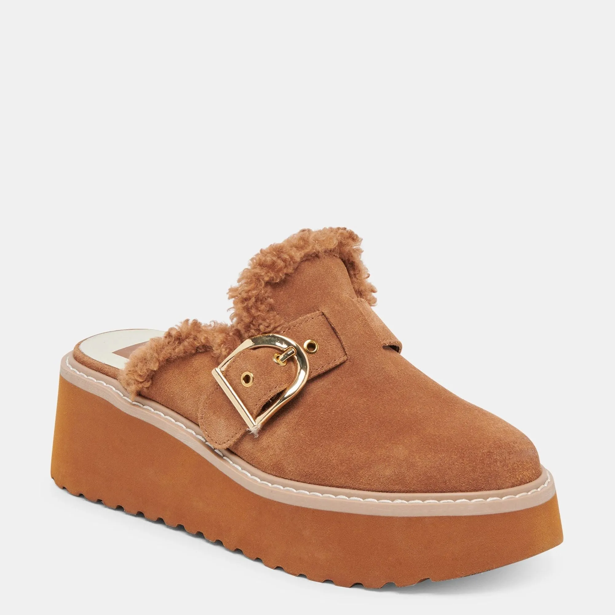 Lelani Plush Flats Pecan Suede