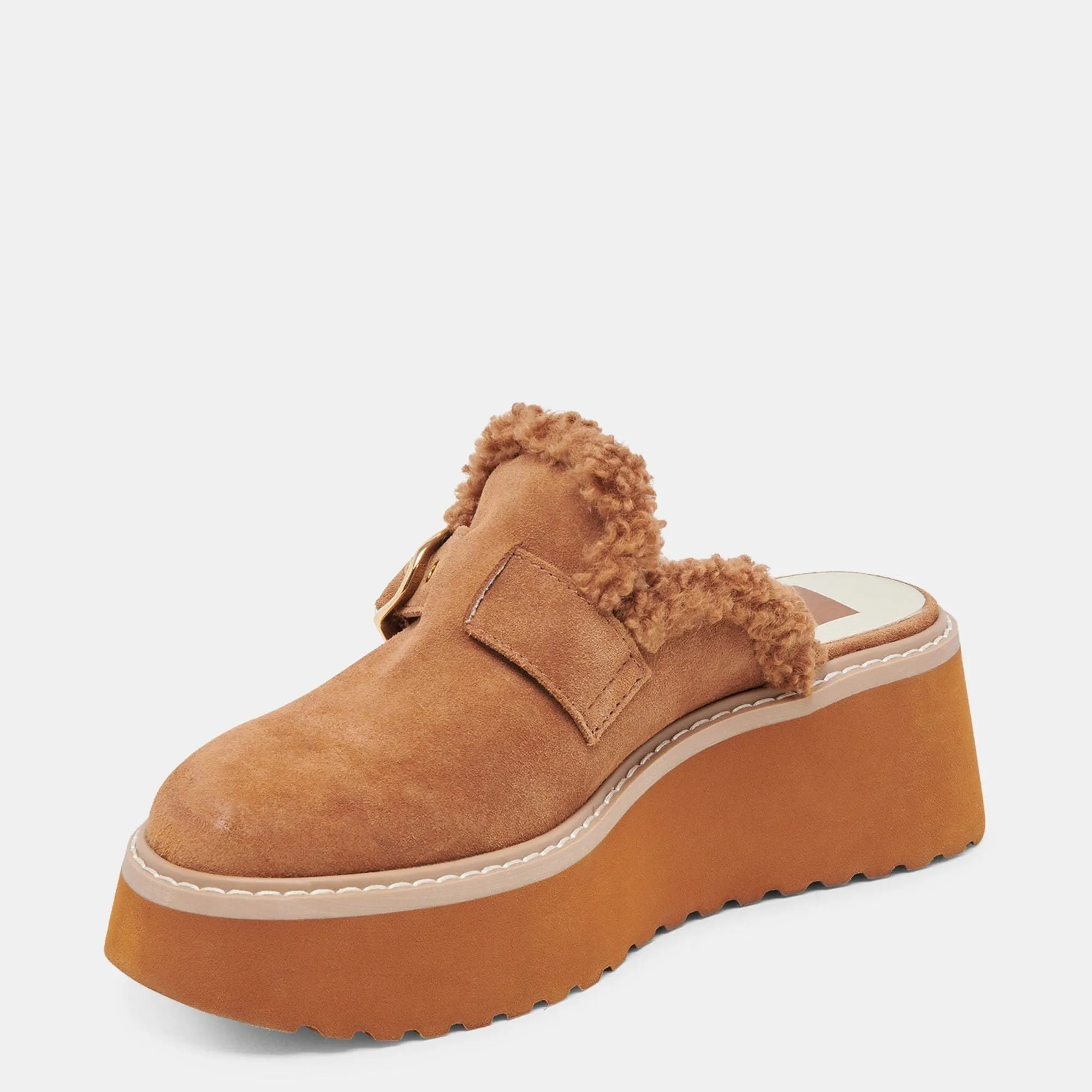 Lelani Plush Flats Pecan Suede