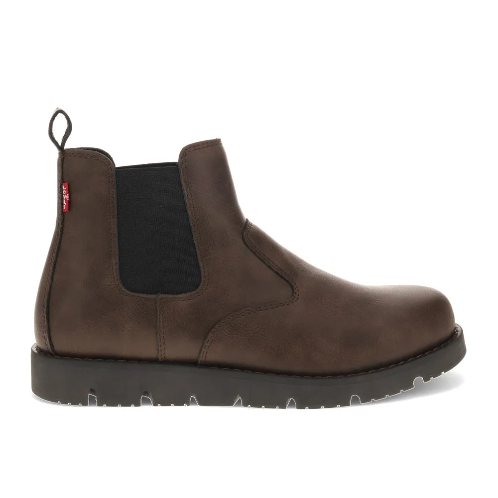 Levi's Mens Chelsea Logger Synthetic Leather Casual Pull On Boot