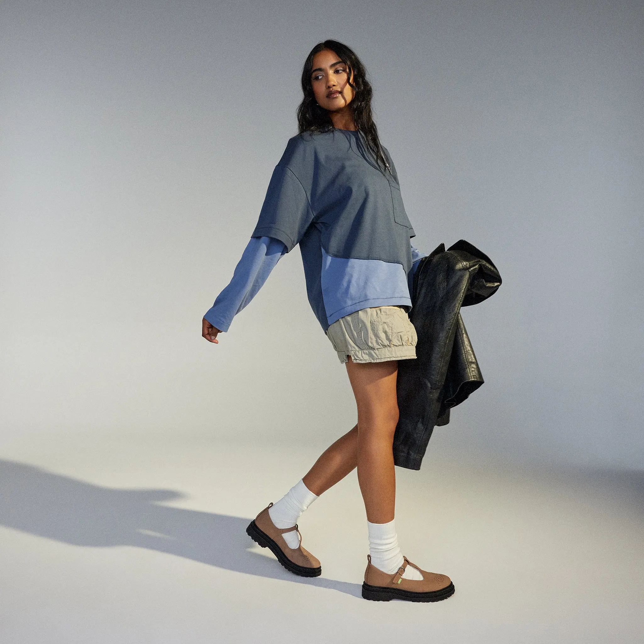 Loafer Step T-Bar Taupe
