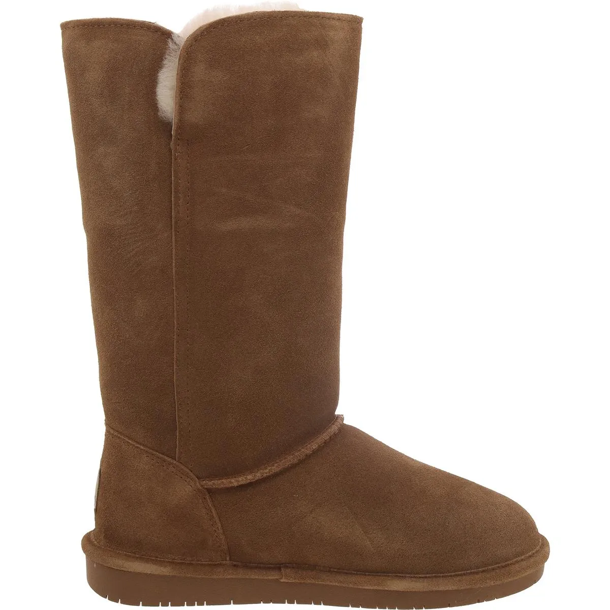 Lori Womens Fur Trimmed Suede Shearling Boots