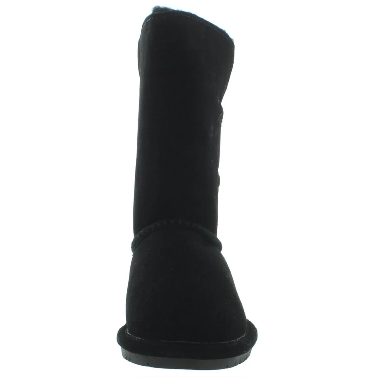 Lori Womens Fur Trimmed Suede Shearling Boots