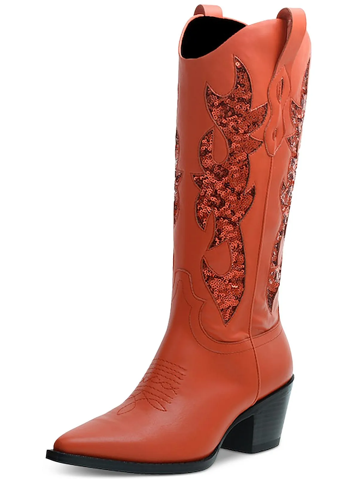 Lucah Womens Faux Leather Tall Cowboy, Western Boots