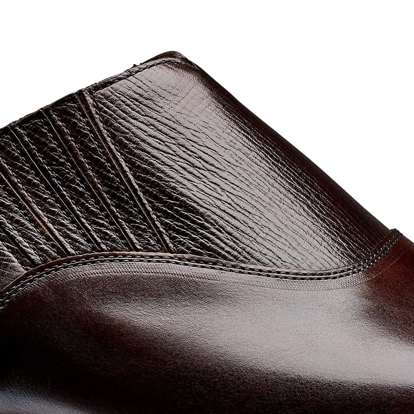 Magee Dark Brown Antique Calf & Dark Brown Willow Grain