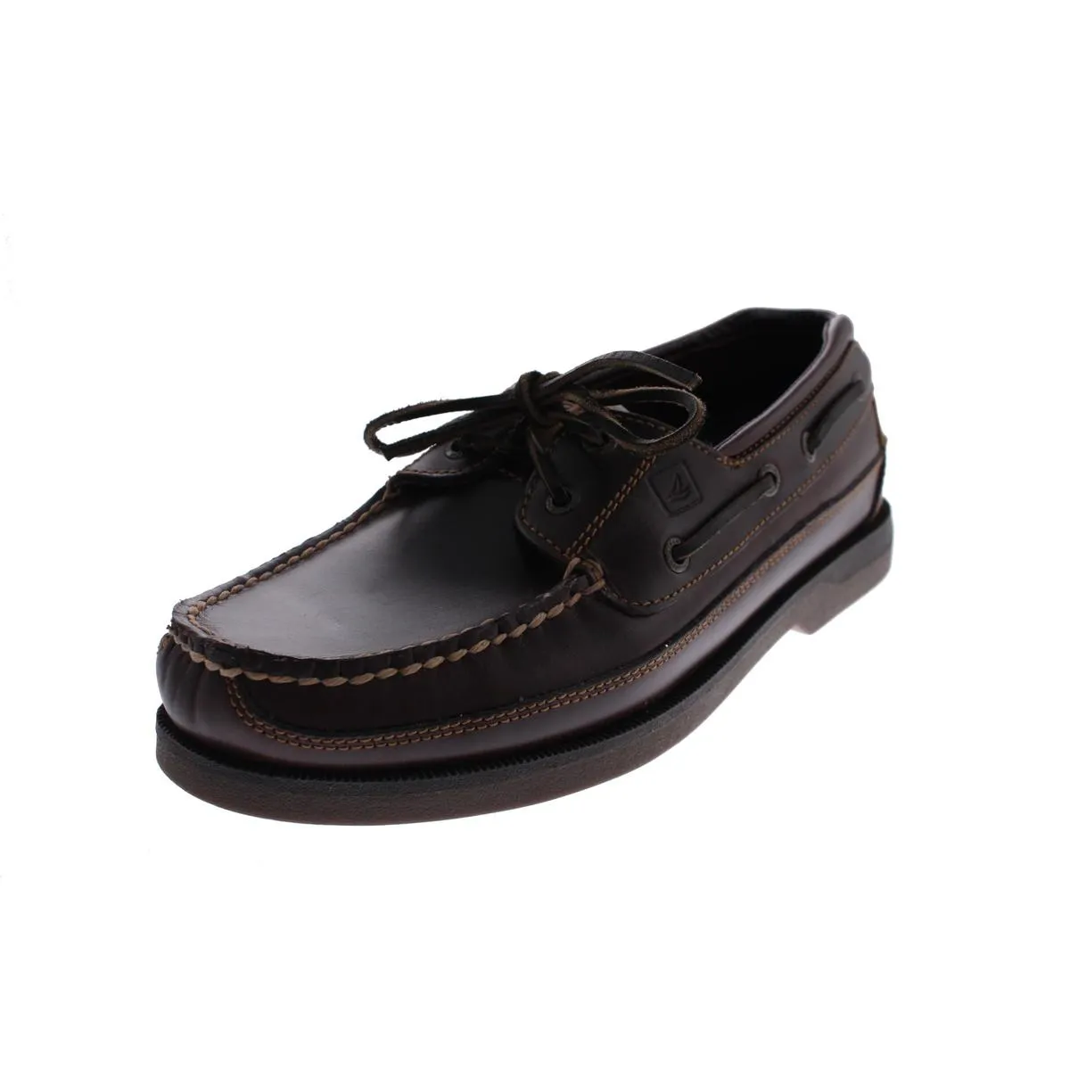 Mako 2 Eye Moc Mens Contrast Trim Leather Boat Shoes
