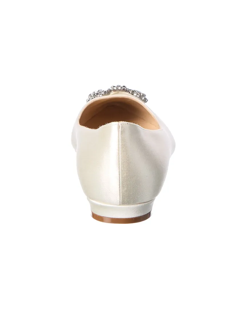 Manolo Blahnik Hangisi Satin Flat