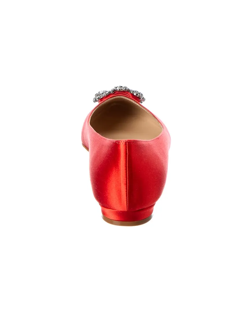 Manolo Blahnik Hangisi Satin Flat