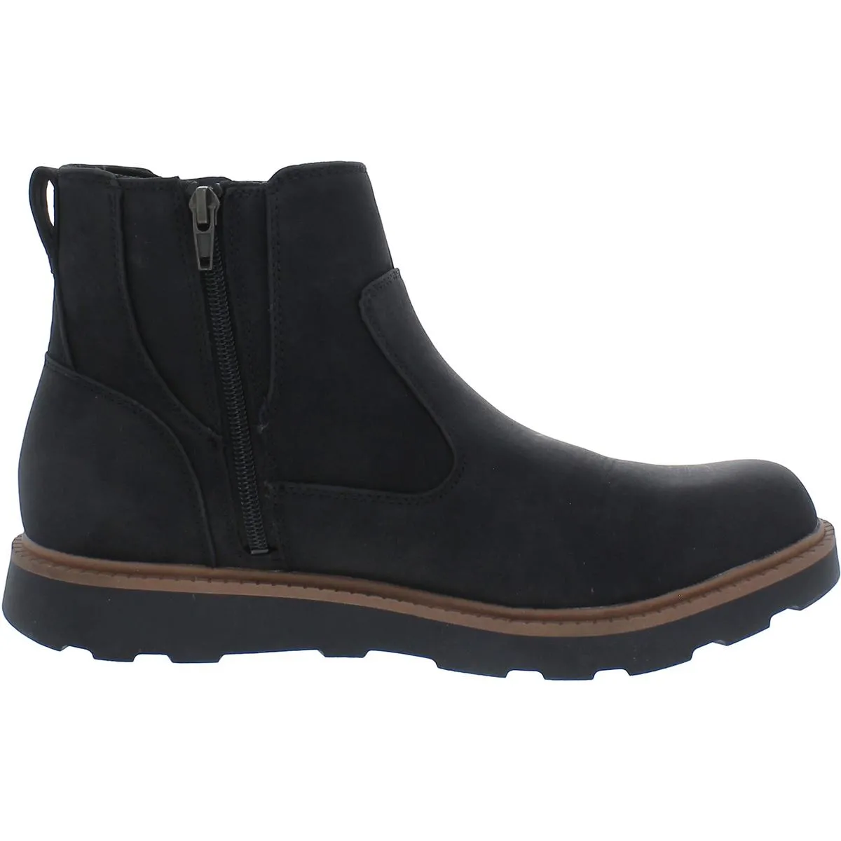 Marcus Mens Faux Suede Lugged Sole Ankle Boots
