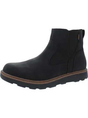 Marcus Mens Faux Suede Lugged Sole Ankle Boots