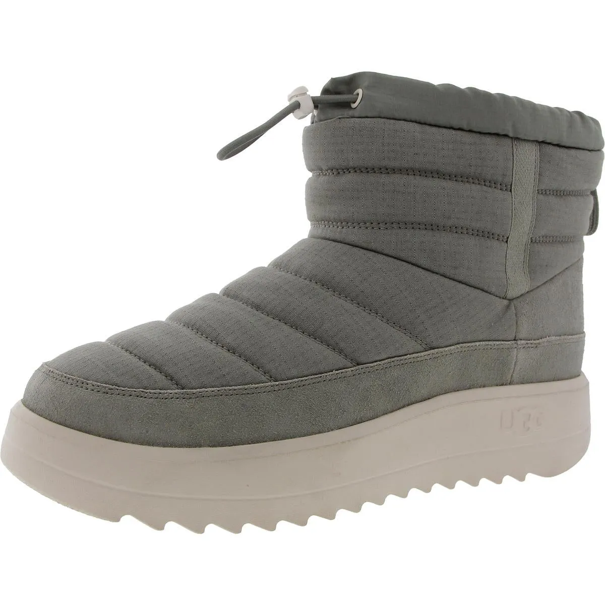 Maxxer Mini Mens Mixed Media Quilted Winter & Snow Boots