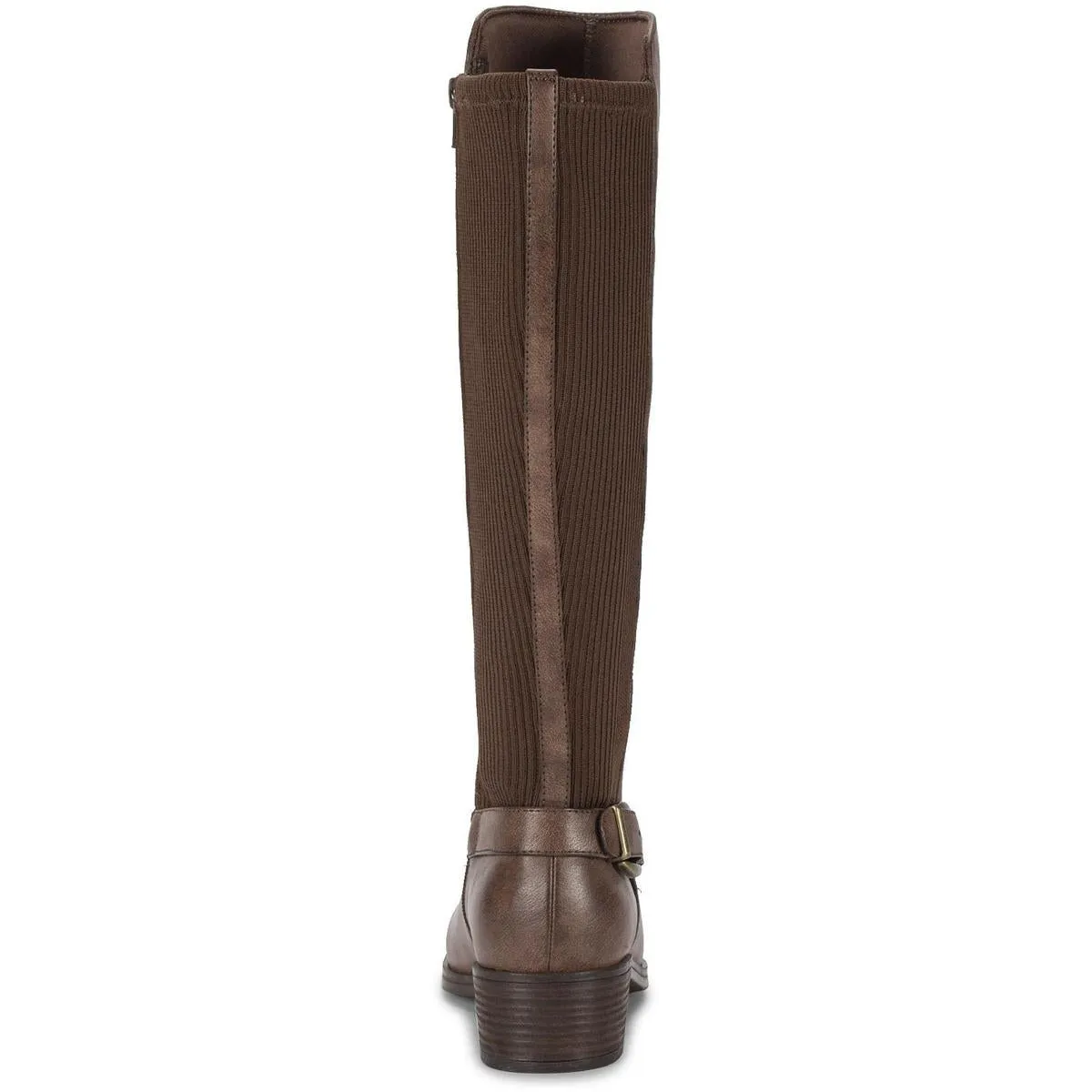Mckayla Womens Faux Leather Wide Calf Knee-High Boots