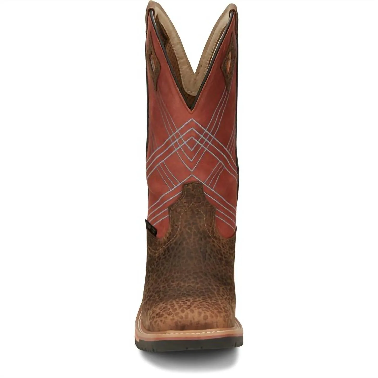 Men's 12" Waterproof Leather Work Boot In Pecan